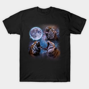 Tigers Howling at the Moon T-Shirt